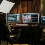 Descript review — solo podcaster and creator editing setup.