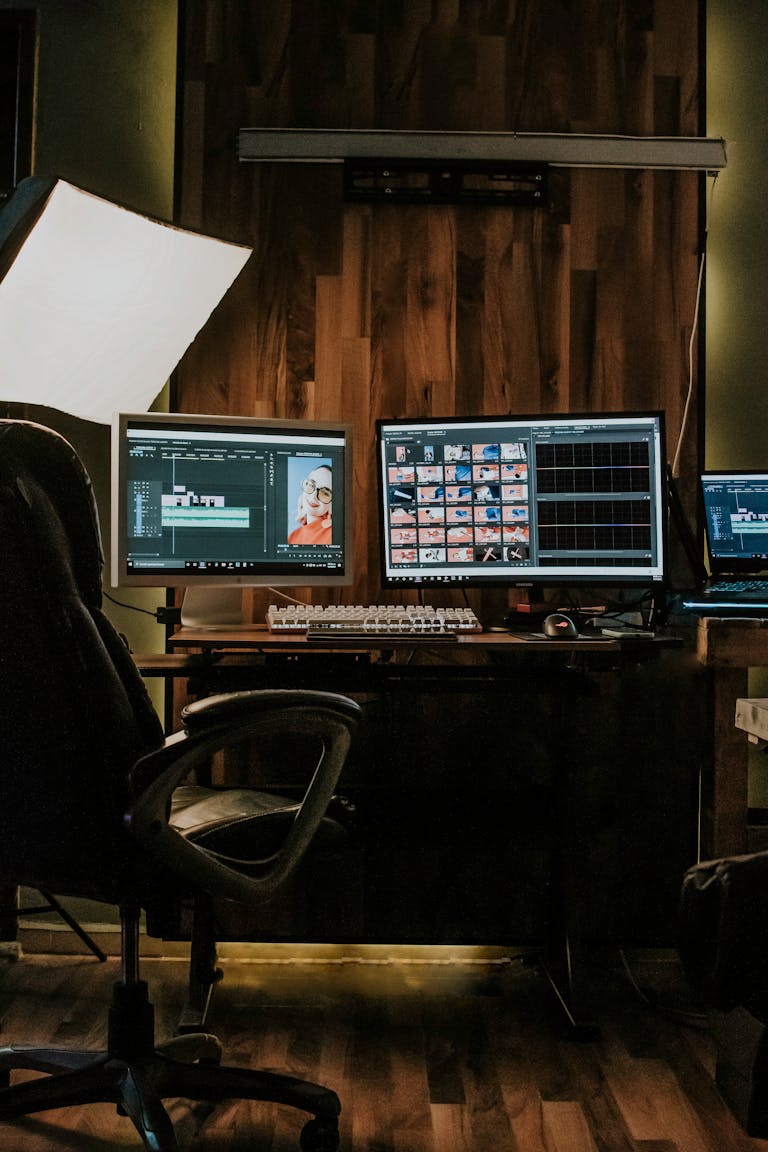 Descript review — solo podcaster and creator editing setup.